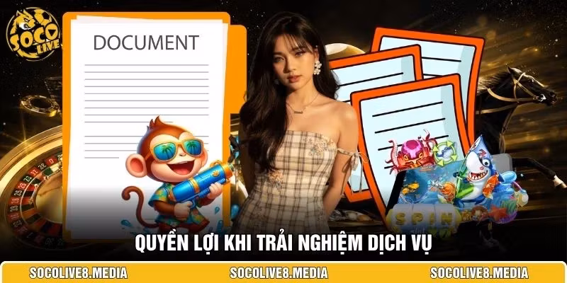 Quyền lợi khi trải nghiệm dịch vụ